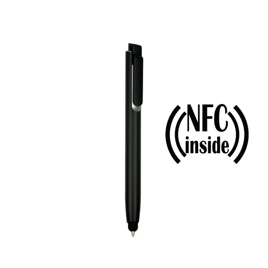 NFC-kiibiga pastapliiats, puutepliiats Henrietta – must