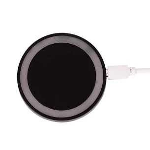 Juhtmeta induktiivne laadija - must