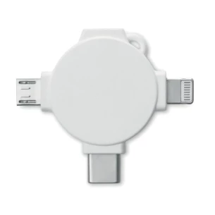3-in-1 kaabliadapter - LIGO CABLE - valge