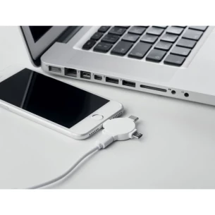 3-in-1 kaabliadapter - LIGO CABLE - valge