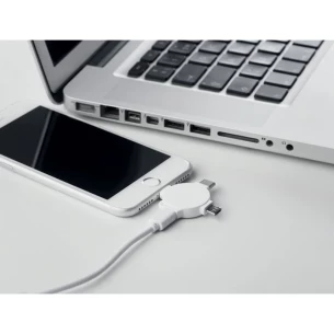 3-in-1 kaabliadapter - LIGO CABLE - valge