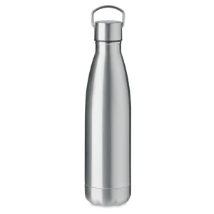 Kahe seinaga pudel 500ml - MATIS - matt hõbedane