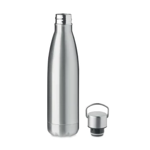 Kahe seinaga pudel 500ml - MATIS - matt hõbedane