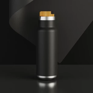 Horten 530 ml termopudel - must