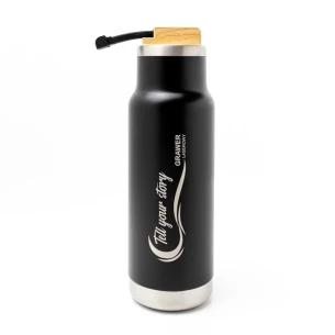 Horten 530 ml termopudel - must