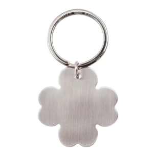 4-leheline metallist võtmehoidja - hõbedane