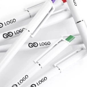 Roma valge pastapliiats - punane