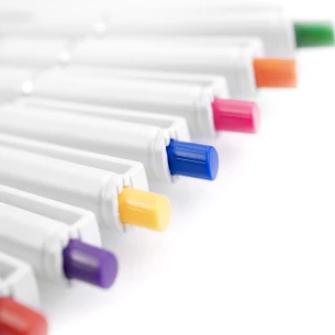 Roma valge pastapliiats - punane