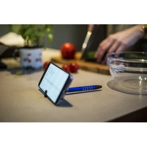 ERRAN LONG PEN - TOUCH PEN, PHONE STAND - hõbedane