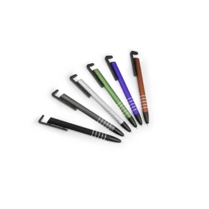 ERRAN LONG PEN - TOUCH PEN, PHONE STAND - hõbedane