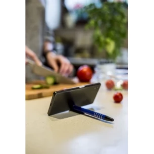ERRAN LONG PEN - TOUCH PEN, PHONE STAND - hõbedane