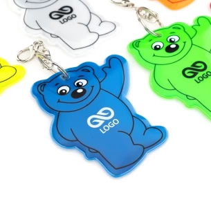 Peegeldav karu võtmehoidja - kollane