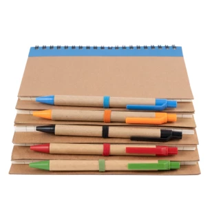 Eco3 märkmeplokk koos pliiatsiga - roheline