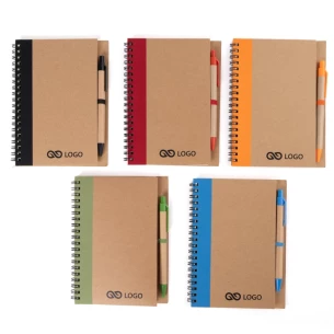 Eco3 märkmeplokk koos pliiatsiga - roheline