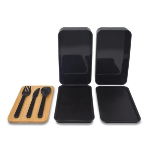 Victor lõunasöögikarp topelt - must