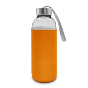 420 ml klaaspudel Bob – oranž
