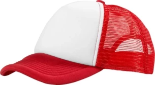 Trucker müts - punane/valge