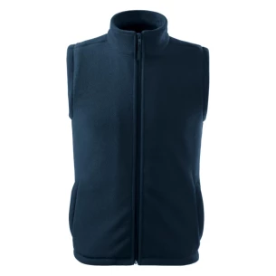 Unisex fliisist vest - tumesinine
