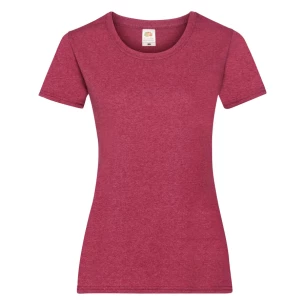 FOTL Lady-Fit ValueWeight T-särk - punane melanž
