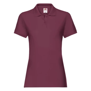 Fruit Of The Loom Premium Naiste Polo särk - Burgundia värvi