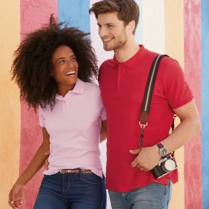 Fruit Of The Loom Premium Naiste Polo särk - Burgundia värvi